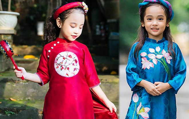Áo dài tết cho bé