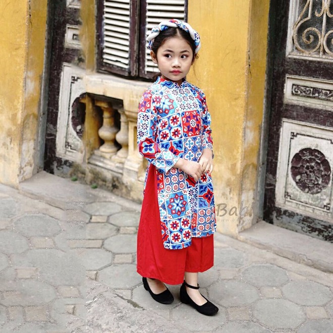 Áo dài tết cho bé