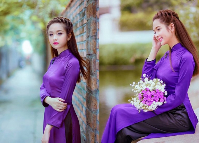 áo dài tím