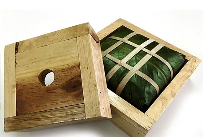 cách gói bánh chưng bằng khuôn