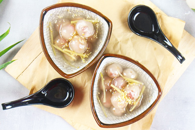 Chè bột lọc heo quay