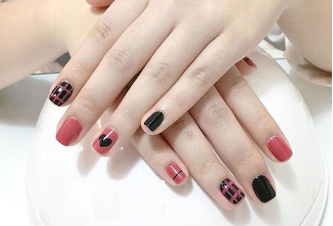 nail tet nhieu mau