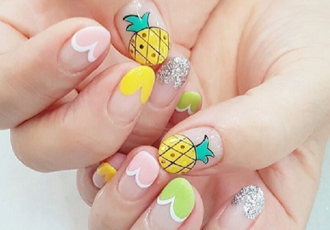 nail hinh qua dua