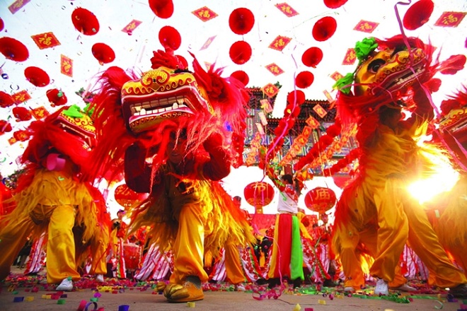 Múa lân ngày Tết trong văn hóa đại chúng