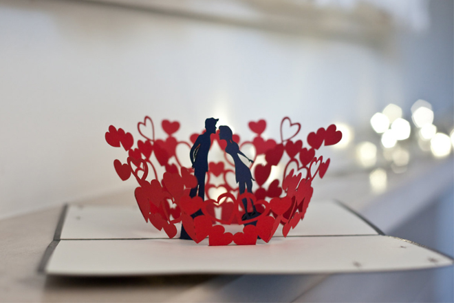 Thiệp Valentine tình yêu