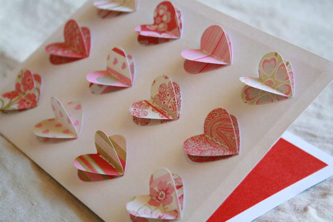 Thiệp Valentine trái tim