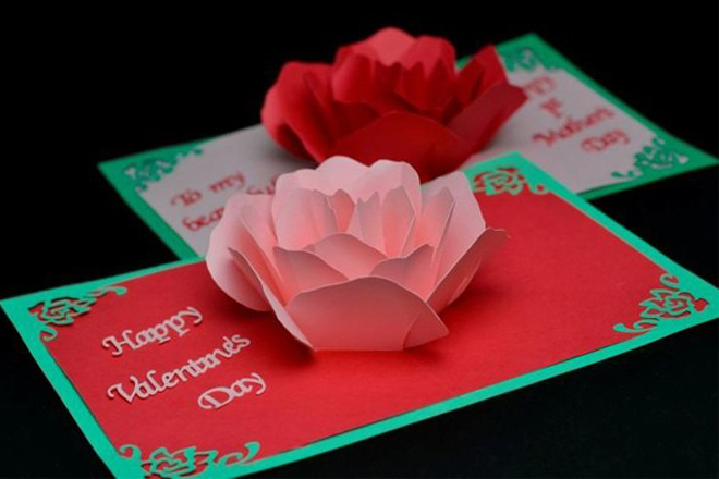 Thiệp Valentine 3D