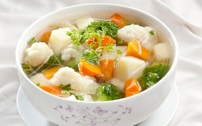 canh dau phu nau rau cu