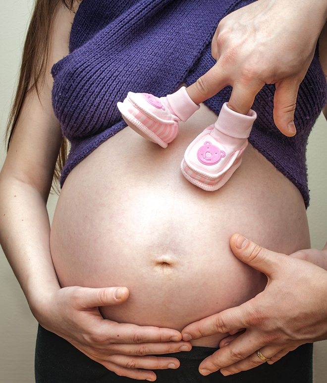 Mẹ bầu và bố hài hước