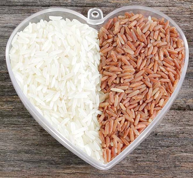 Gạo trắng và gạo lứt