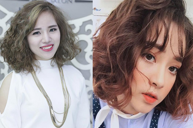 Tóc xù hợp với gương mặt nào tóc ngắn