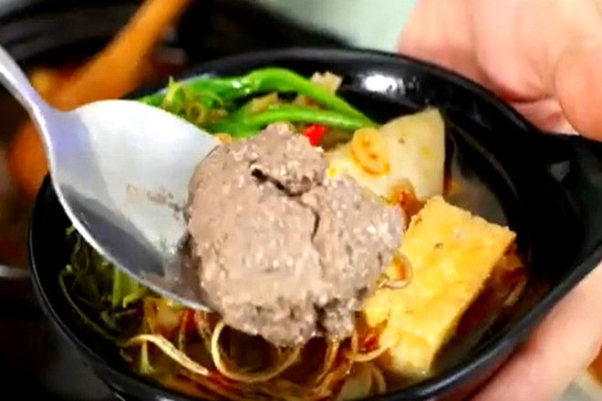 Lẩu riêu cua bắp bò
