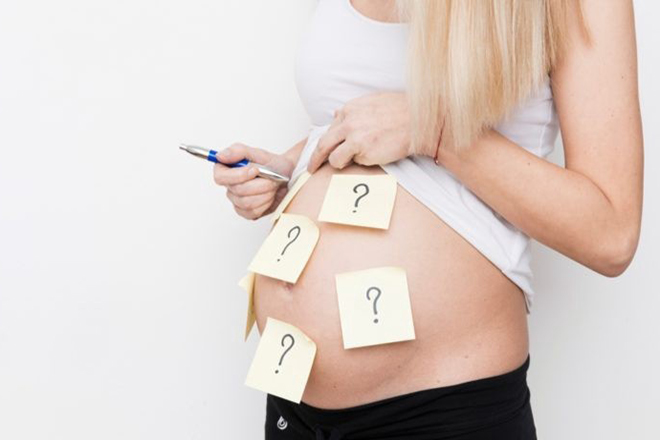 Bà bầu thắc mắc ngày dự sinh