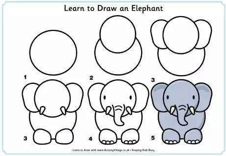 Hãy chiêm ngưỡng hình ảnh vẽ độc đáo của một con voi to lớn, mặc dù chúng khá nặng nhưng chúng đầy nghị lực và giàu sức mạnh.